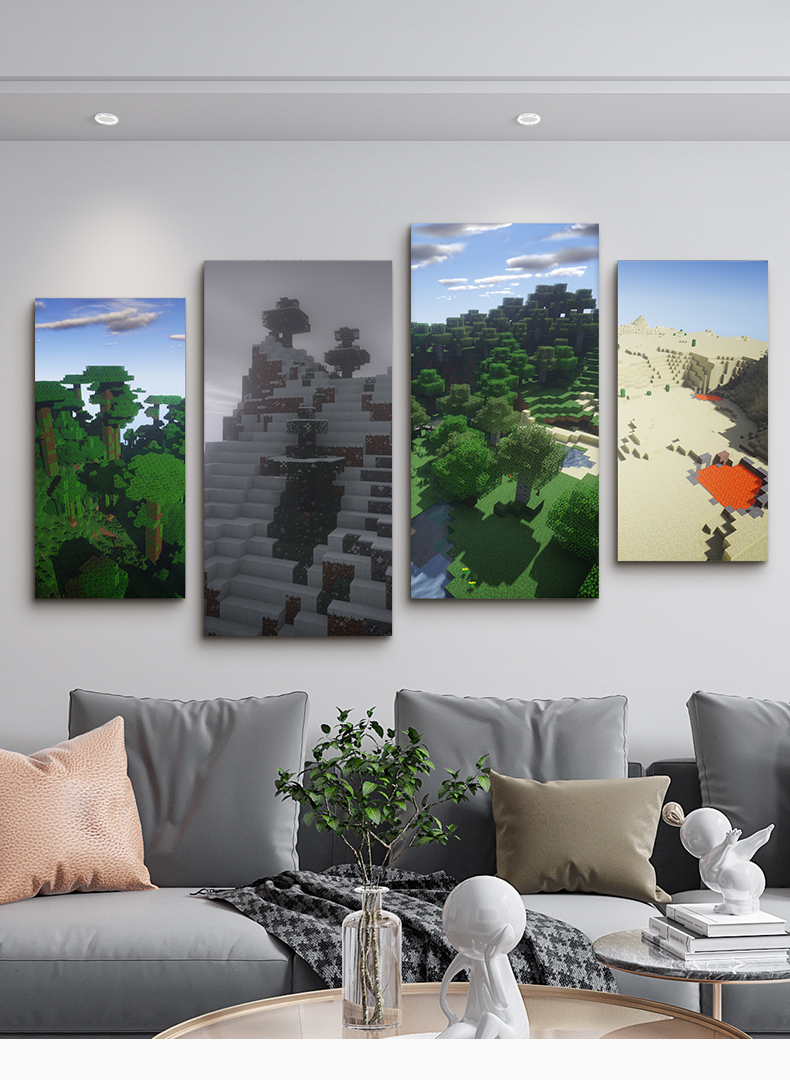 我的世界海报我的世界挂画minecraft海报电竞酒店房间卧室宿舍墙面