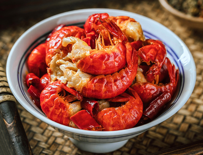 弹指鲜生 麻辣小龙虾尾250g 33-40只大号冷冻虾球活虾烧制净虾138g