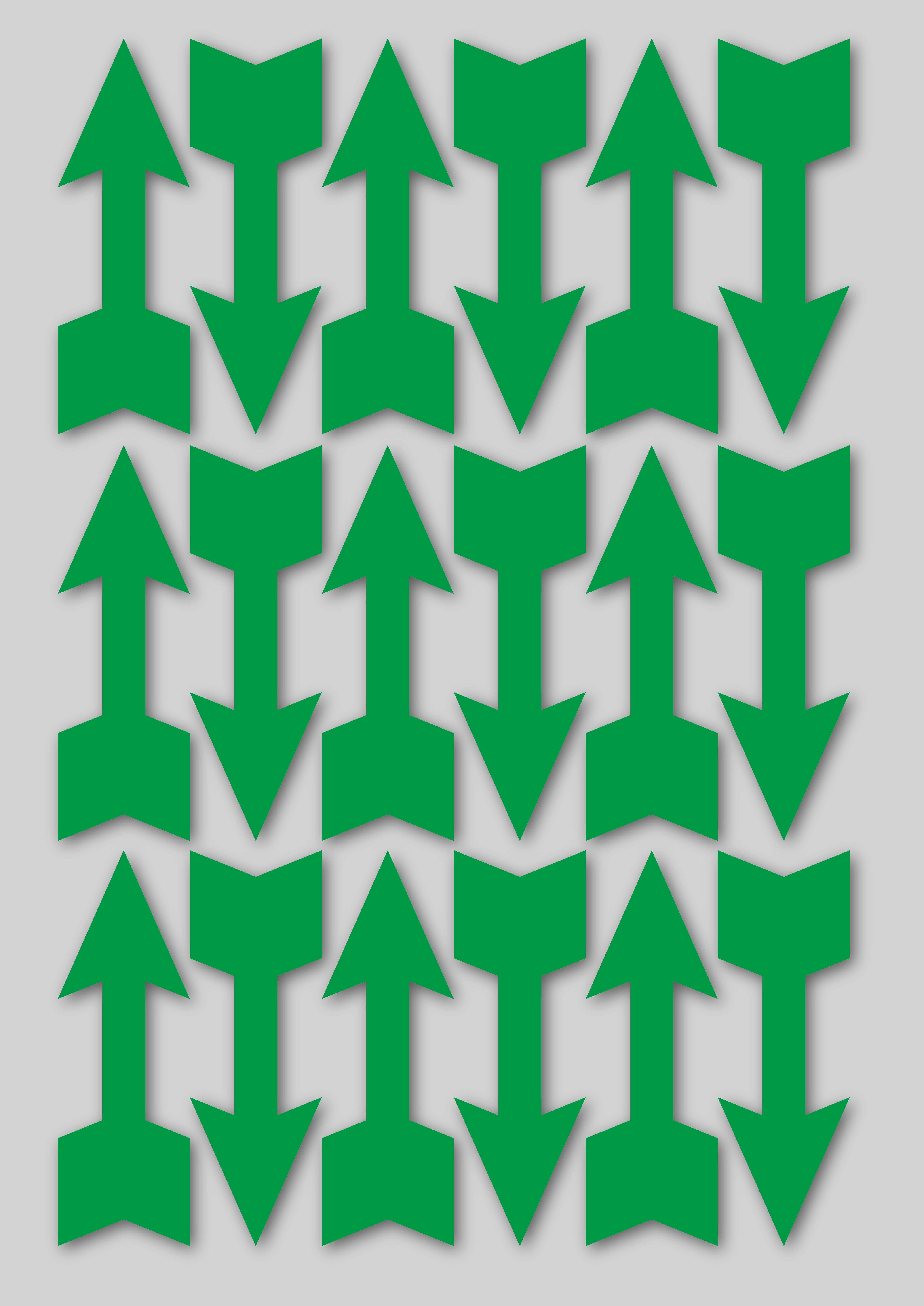 防水防油管道流向箭头贴纸不干胶方向标识标签各种形状均可定制 v 25x