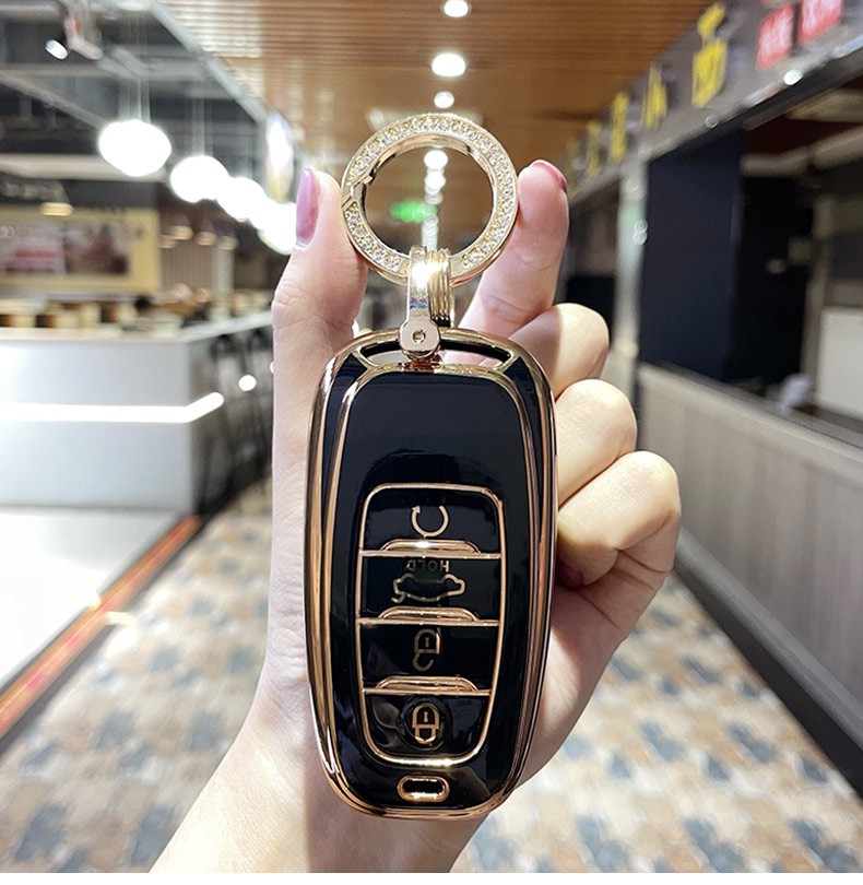 红旗h5钥匙套h9车ehs9新款汽车卡片专用女2022款22钥匙扣包壳 红旗a款