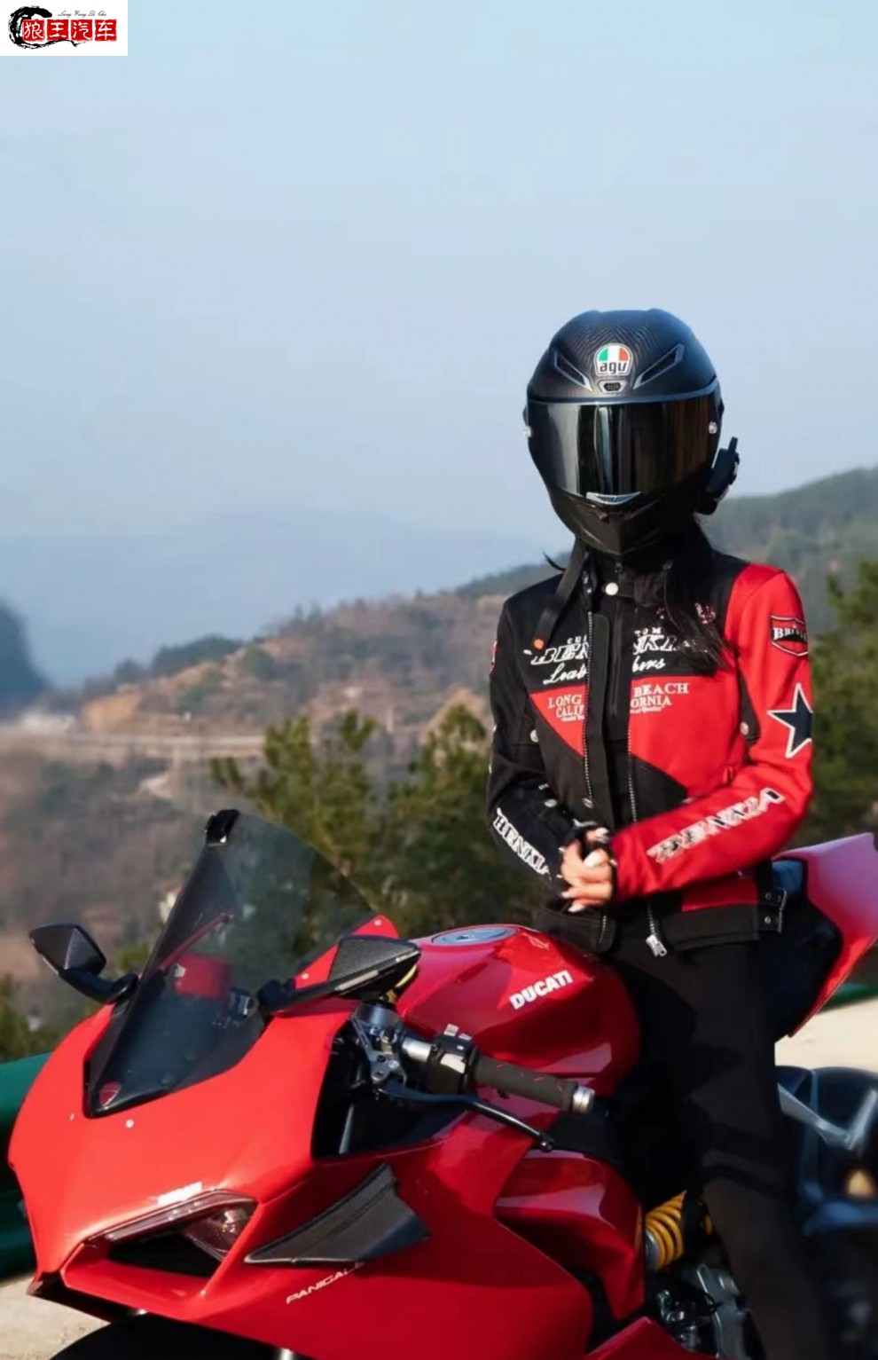 宾骑亚benkia摩托车骑行服女款防摔耐磨机车服网眼透气四季通用 黑色