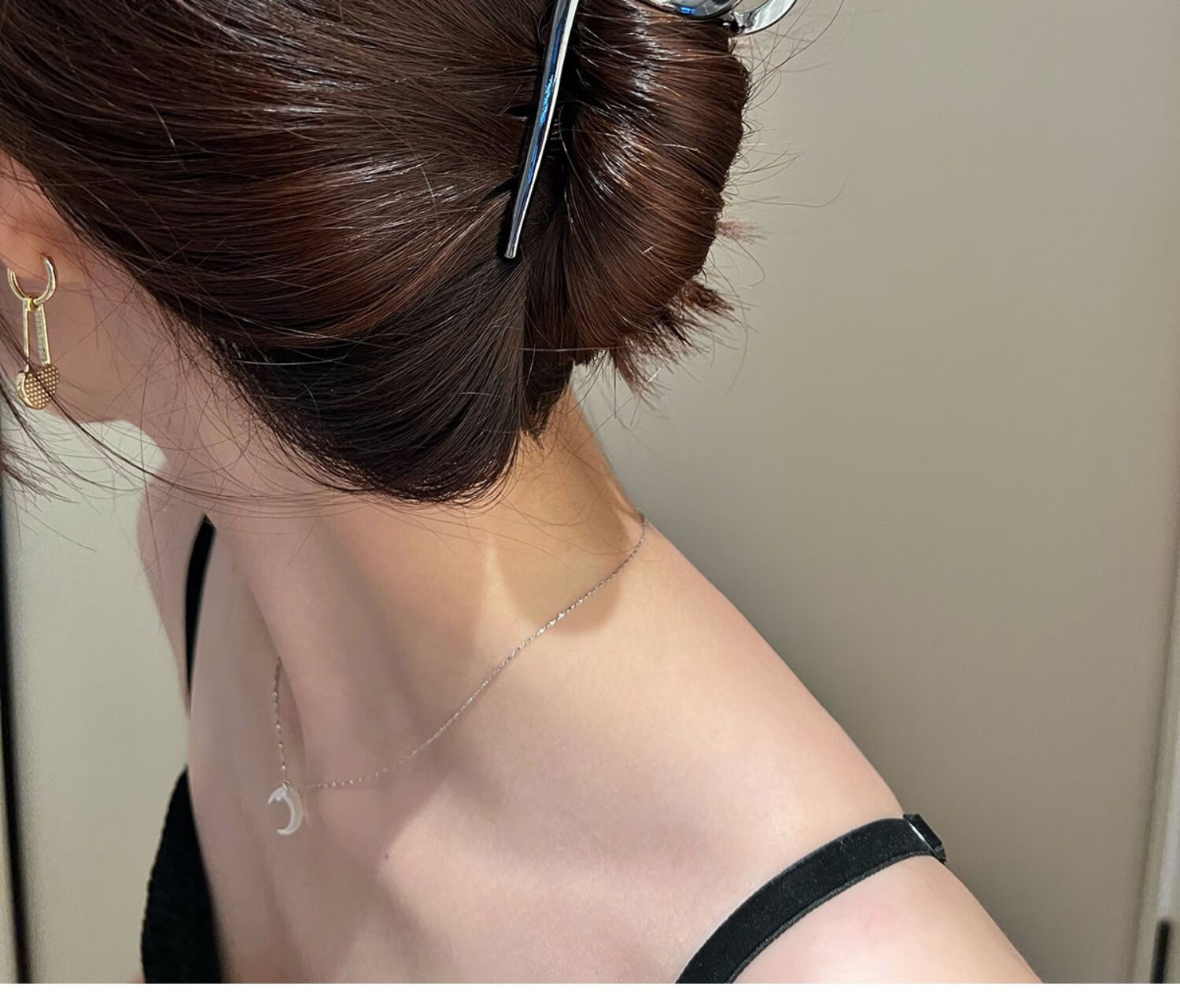 鲨鱼夹简约风金属超大号鲨鱼夹高级感金属发抓夹女秋冬头发夹子头饰