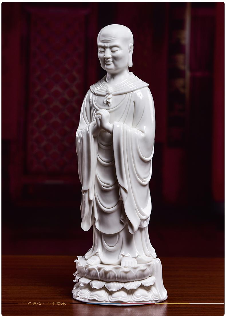 戴玉堂释迦牟尼佛十大弟子之一阿难迦叶佛教神像摆件阿难尊者佛弟子