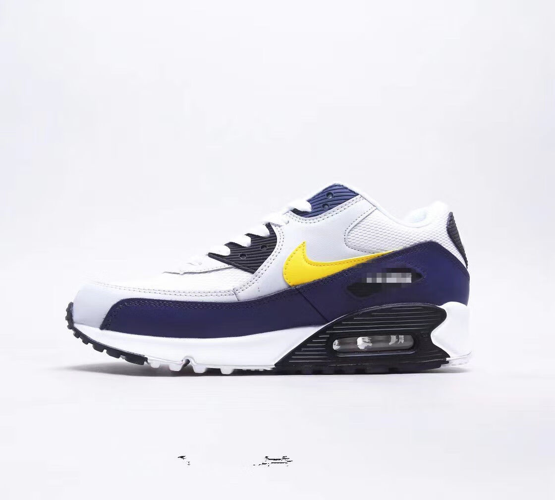 春秋款休闲运动复古百搭air max90经典气垫增高减震男女跑鞋 天蓝色