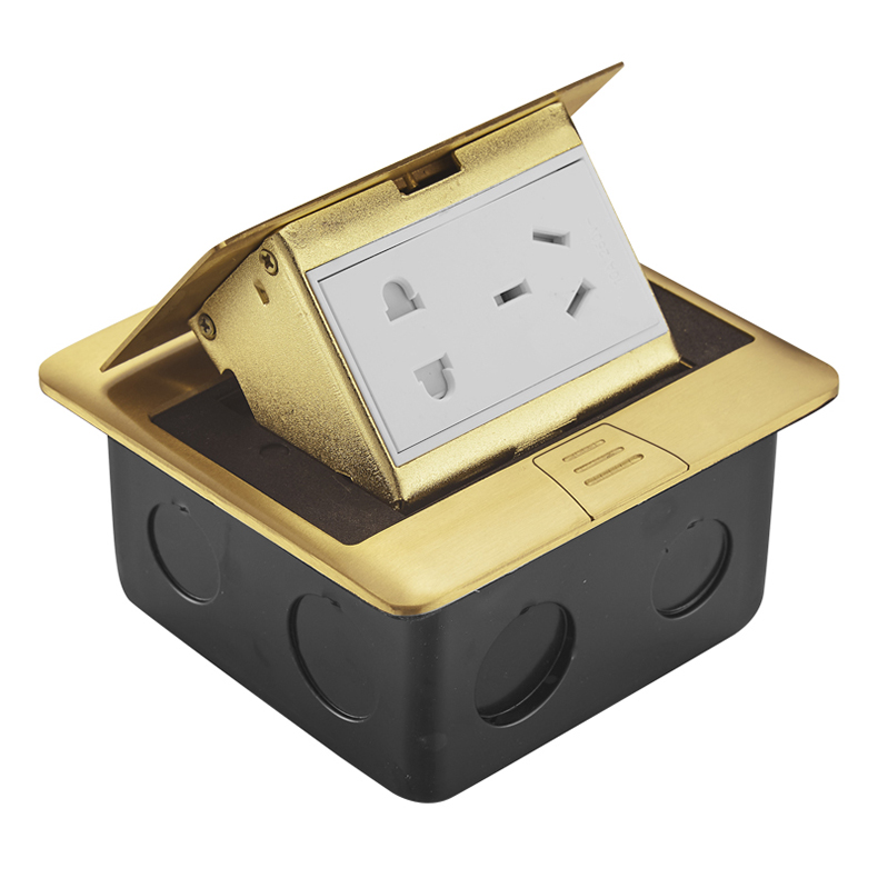 地插座隐藏式防水地插插座隐形隐藏式面板全铜五孔加网络电脑带网线