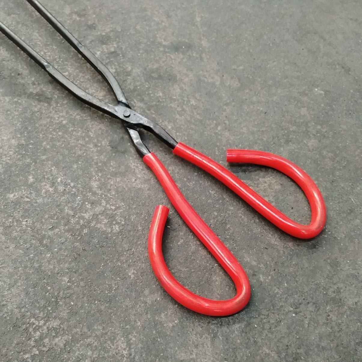 手工打造火钳垃圾夹子煤球夹子烧火夹子铁钳子手工打造铝锭钳全铁30型