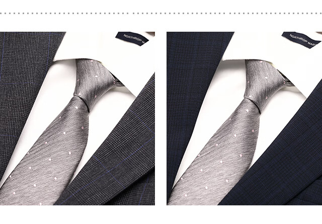 NORTHROP MARTIN High-End Silk Tie for Men, Formal Business Hand-Tied Groom Wedding Gift Box, Gray Elegant Style 2