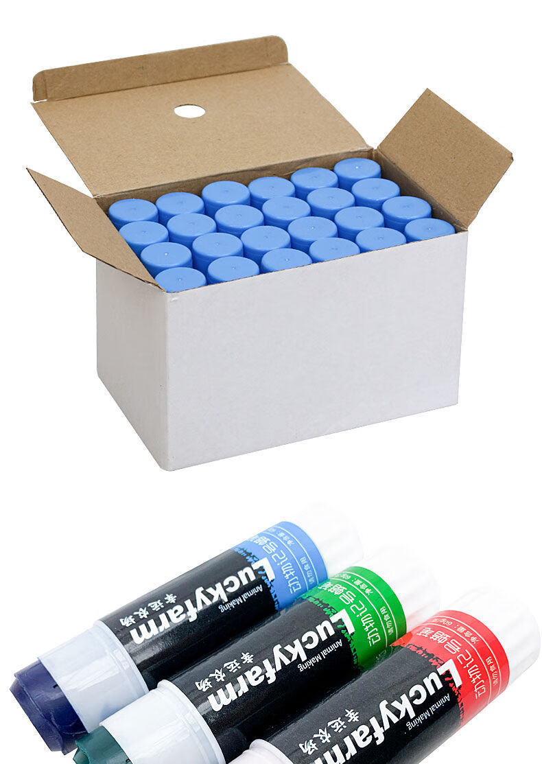 猪用记号蜡笔兽用红绿蓝动物蜡笔猪身蜡笔养殖配种查情蜡笔红色蜡笔