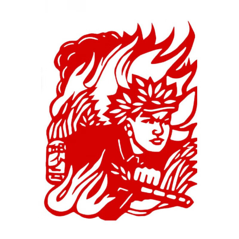 新款红色主题剪纸榜样力量抗日剪纸红色爱国精神主题教育学雷锋英雄