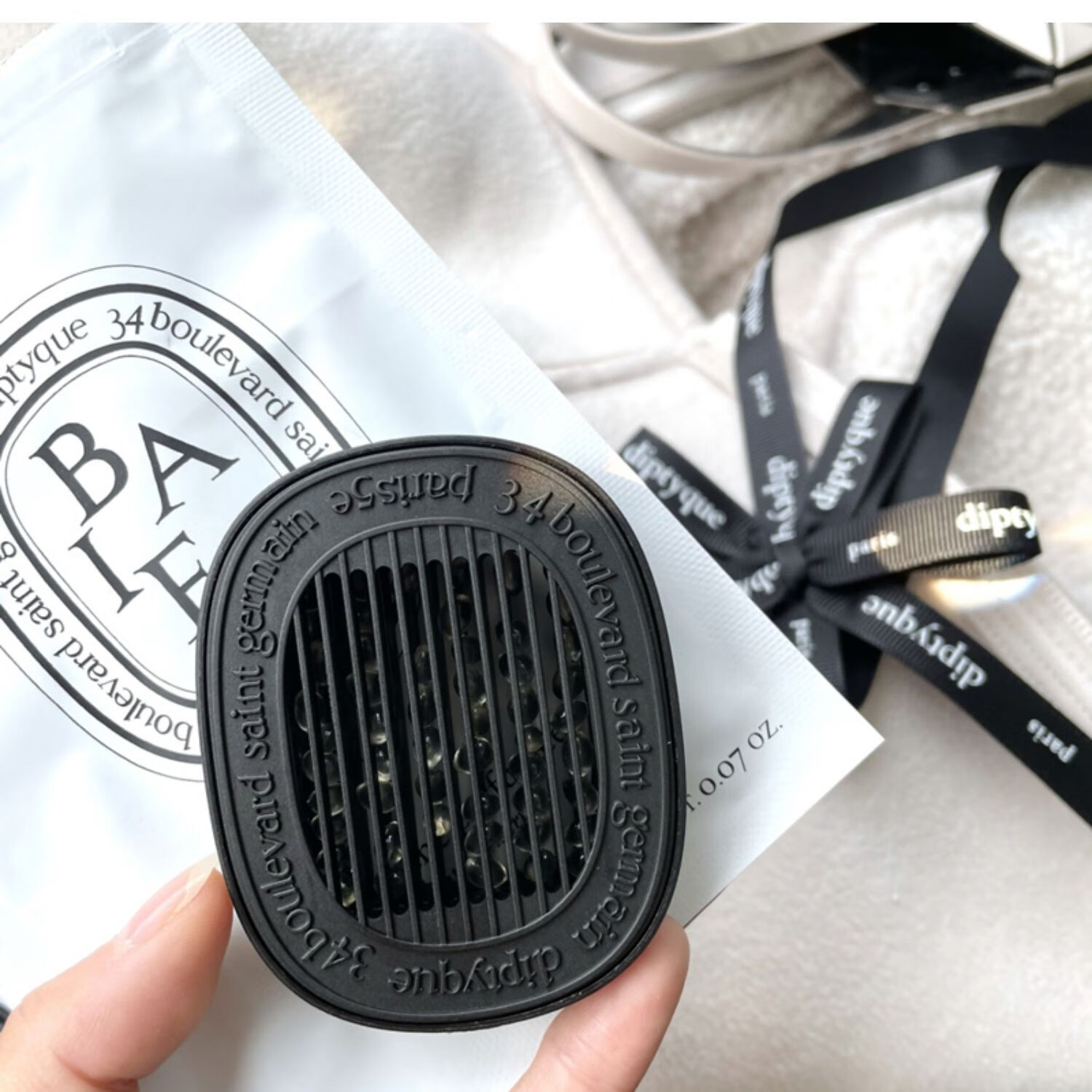 diptyque蒂普提克车载香薰汽车出风口香水扩香器补充包车用香氛