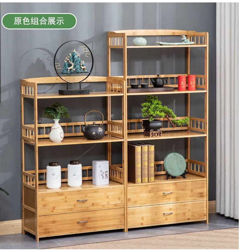 萱宇霖茶叶柜落地简约客厅实木边柜储物柜家用边几办公室茶水茶具