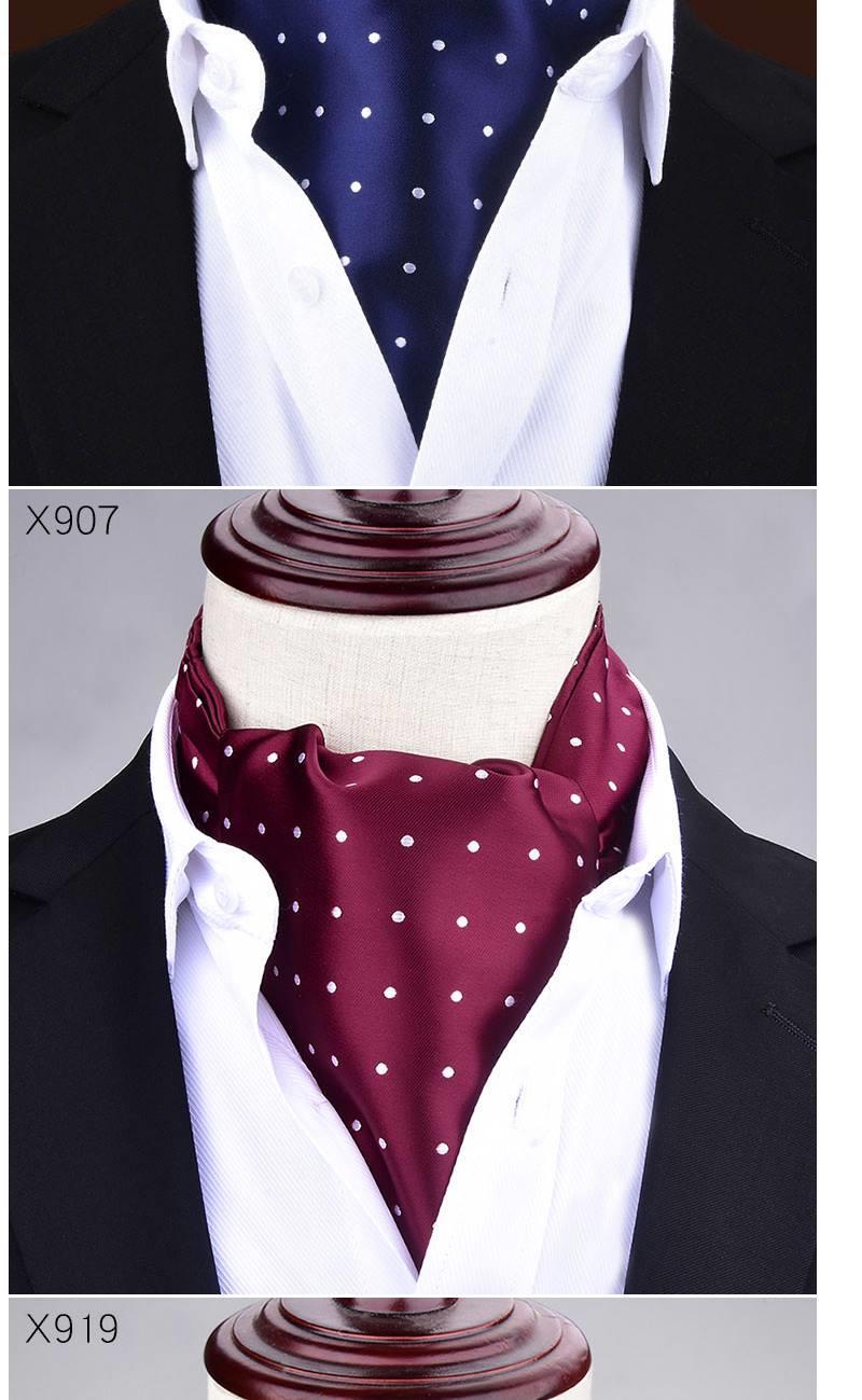 ukbs新品男式领口丝巾男士领巾潮韩版复古西装丝巾衬衫领口巾春秋冬季