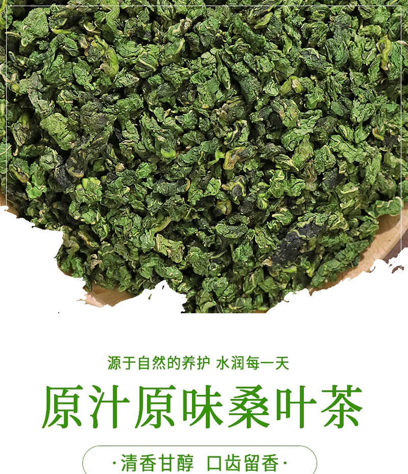 花初醒桑葉茶霜後凍幹新鮮霜桑葉幹桑葉50g500g另售蒲公英茶官方直營