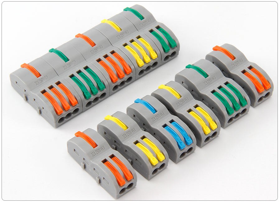 万特弗一进多出分线器快速接线端子电线连接神器快接头对接并线盒二三