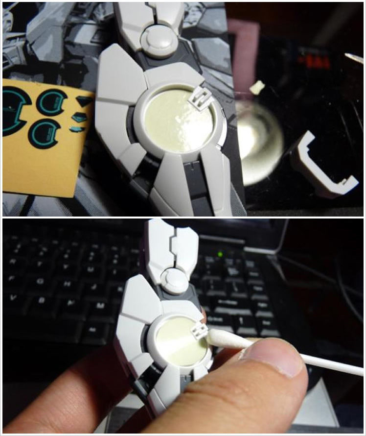 高达模型hgmgpg通用夜光贴荧光贴装饰模型贴纸可裁剪蓝绿色1510厘米