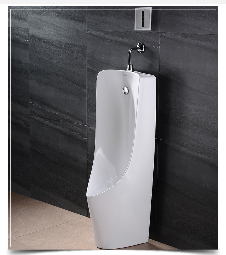 立式墙排地排壁挂式落地式小便器池男士小便池d款地排水小便斗上进水