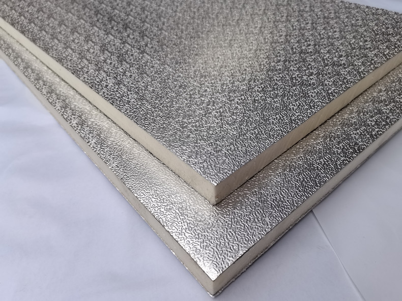 阳光房玻璃屋顶隔热板铝箔聚氨酯保温板室内吊顶设备隔热冷库材料 1cm