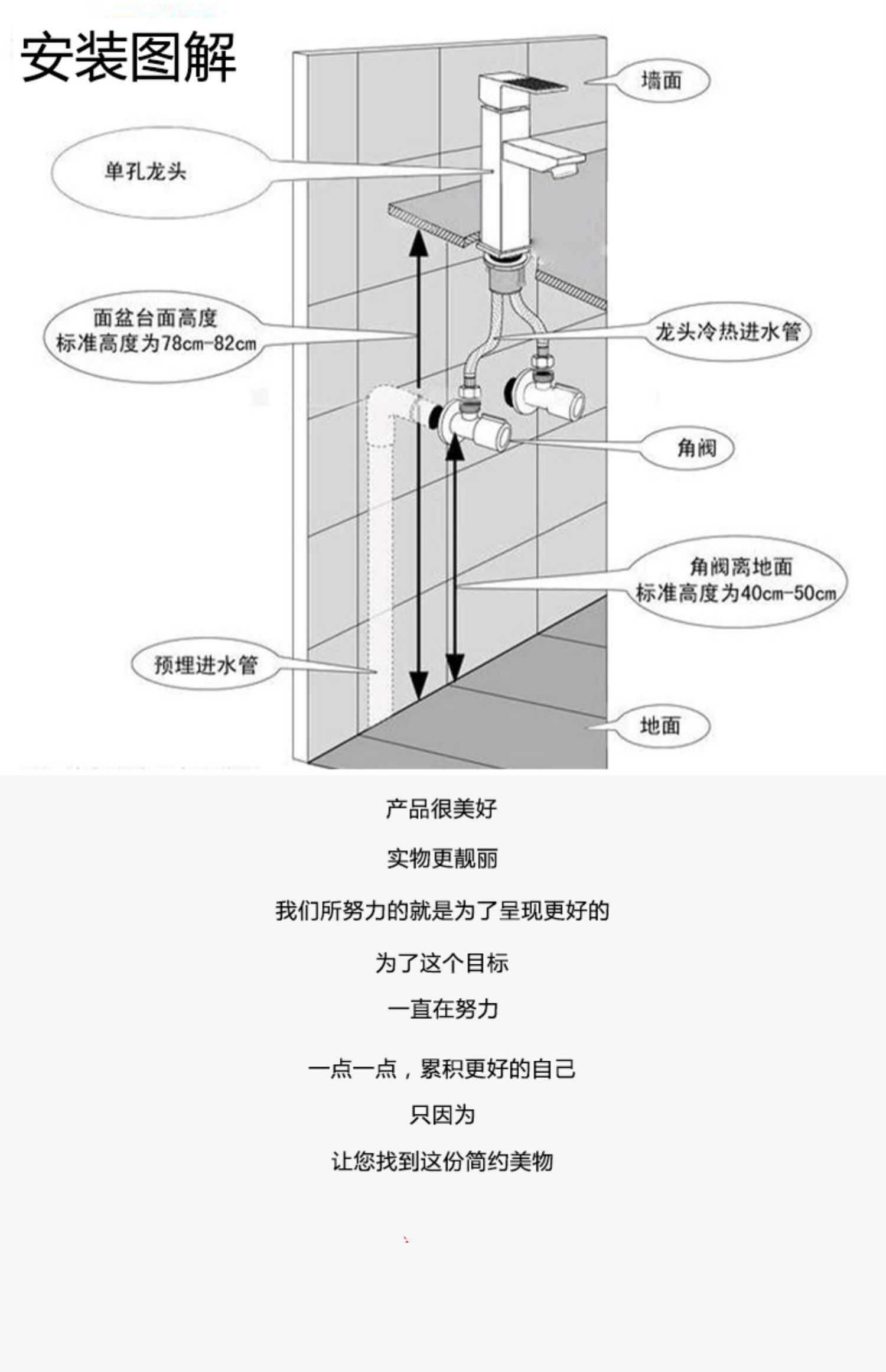 水龙头软管冷热进水管304不锈钢编织上水管家用加长尖头连接管子龙头