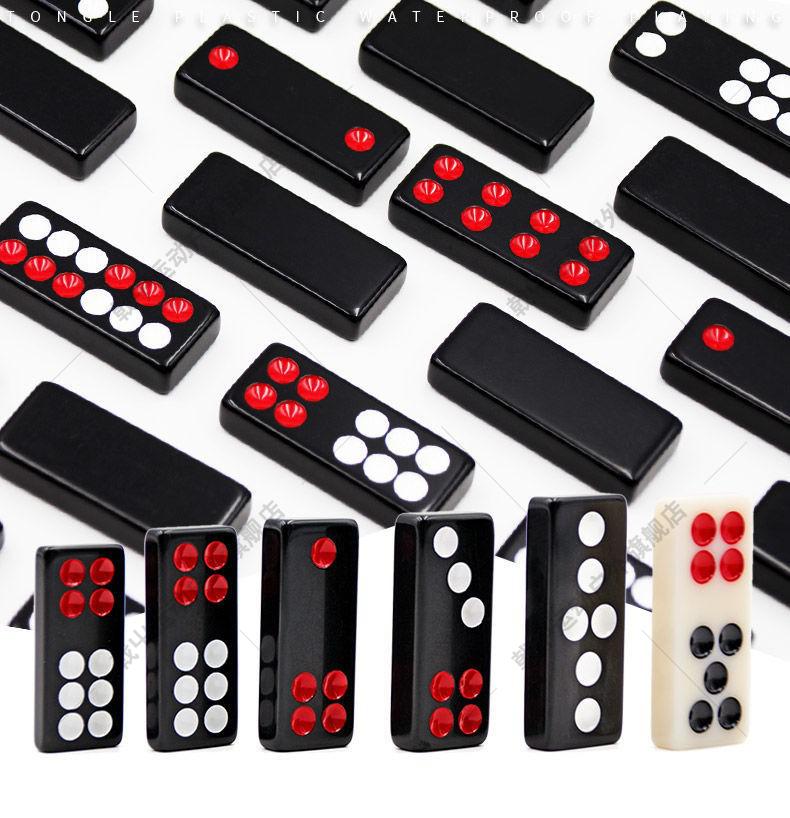 悠谜虎 牌九骨牌牌32张大号骨牌家用手搓正规推老式天九牌加厚排九高