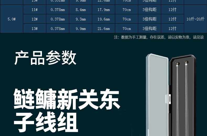 鲢鳙子线双钩伊势尼新关东钓鱼钩仕·挂绑好成品钓大头鱼钩 鲢鳙子线