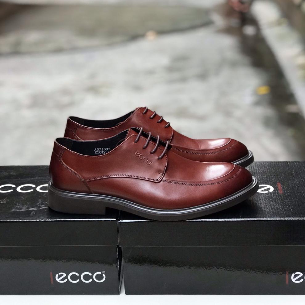 爱步(ecco)男鞋商务正装皮鞋简约复古牛皮德比鞋婚庆办公鞋 浅棕色 44
