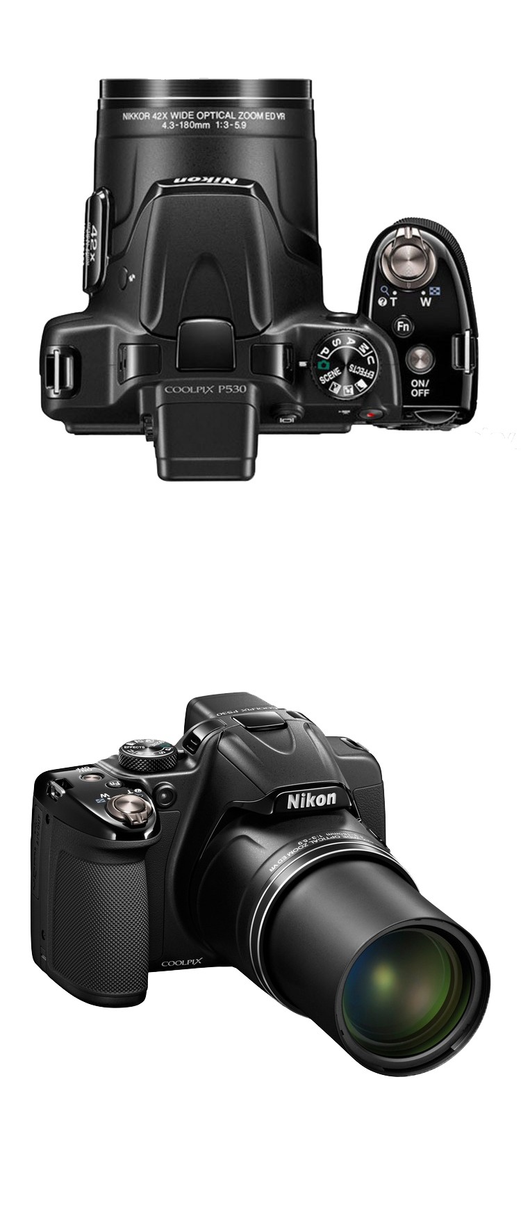 尼康coolpixp530p520高清长焦数码相机旅游家用摄 p510*1600万*42倍*