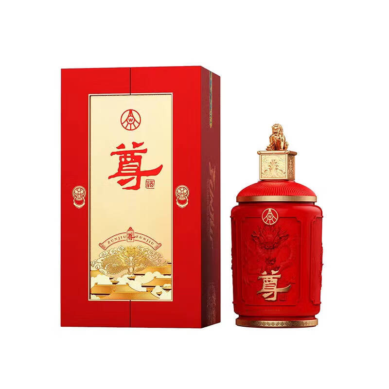 6，五糧液（WULIANGYE）宜賓五糧液股份公司出品 52度濃香型白酒 52度 500mL 2瓶 尊酒雙尊禮盒裝