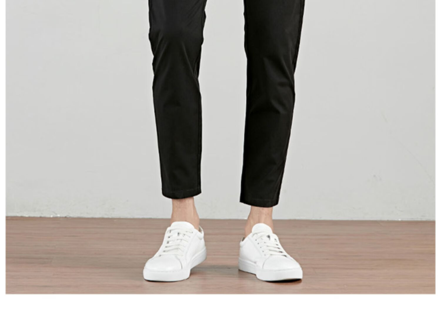 mcrc裤子男秋冬九分裤男卡其色修身小脚休闲裤潮流百搭弹力收腿显瘦