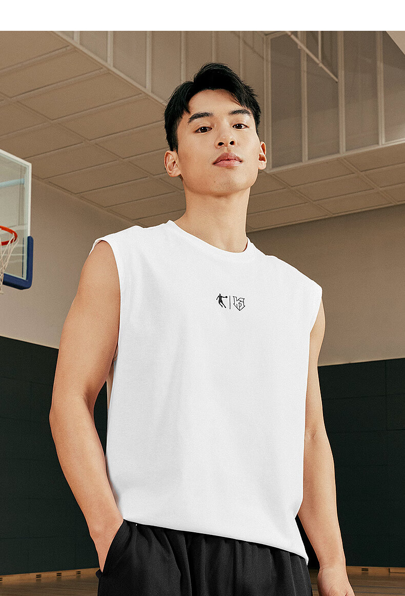 QIAODAN Men's Tank Top, Summer Sports Quick-Dry T-Shirt, Moisture-Wicking Sleeveless Basketball Jersey, Fitness Workout Shirt 6