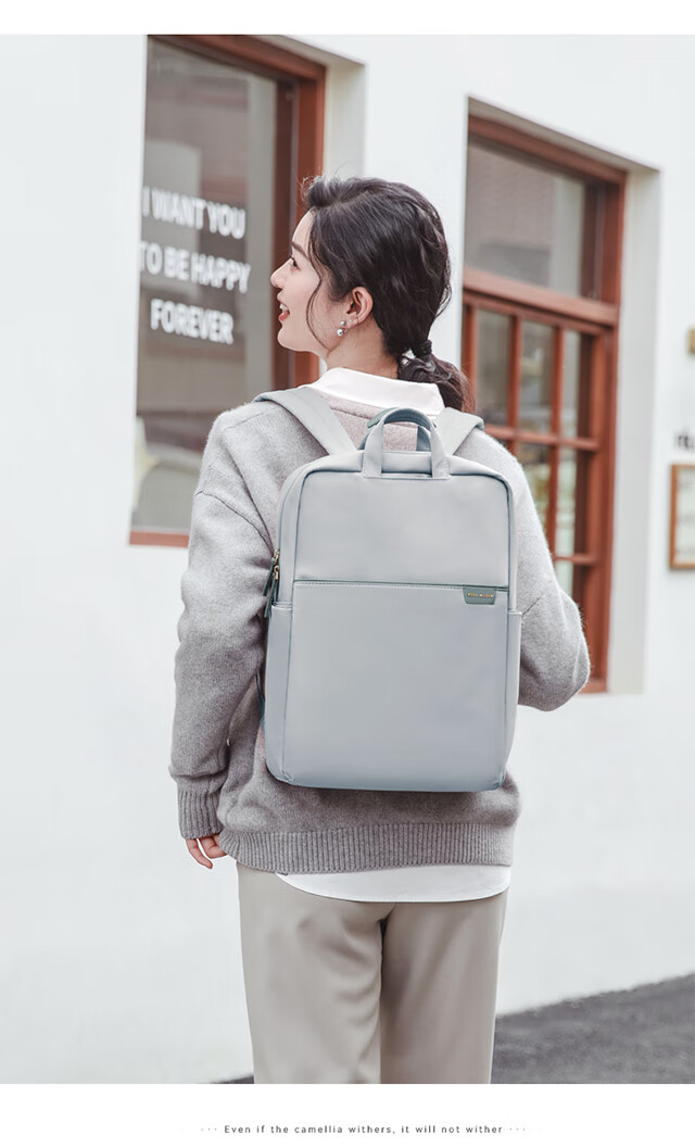 GOLF Women's Backpack, 13.3-Inch Apple Laptop Hidden Handle, Huawei Computer Backpack, Women's Schoolbag, Business Travel Bag 22