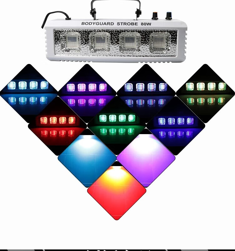 led频闪灯 迪吧ktv闪光灯爆闪灯 酒吧灯迪厅七彩灯声控蹦迪灯 卫士40w