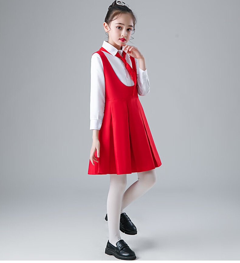 儿童朗诵比赛服装儿童合唱演出服红歌中国梦中小学生少儿爱国朗诵女童