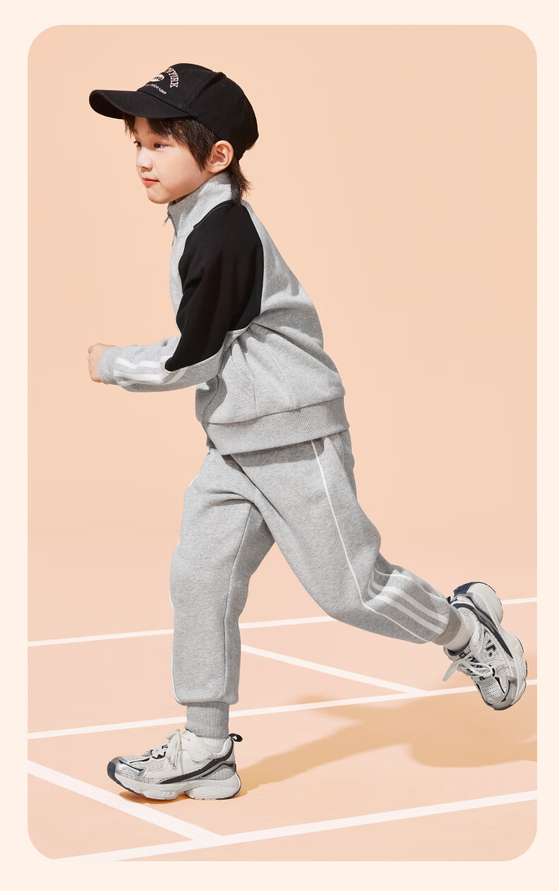 Jeanswest Girls' Spring Autumn 2025 Children's Sports Two-Piece Set Big Kids Sportswear Girls Casual Spring Outfit 5