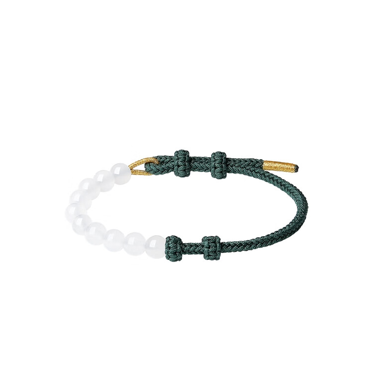 Chow Tai Fook Chalcedony Bead Bracelet with Wrist Strap EOV45 Birthday Gift 3