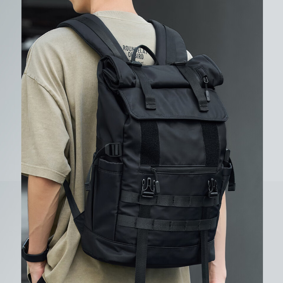 Seven Wolves Men's Large Capacity Backpack Travel Bag Outdoor Hiking Bag Business Short Trip Laptop School Bag 4