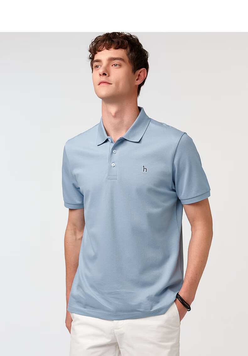 HAZZYS Men's Clothing, Summer Top, Multi-Color Short-Sleeve Polo Shirt ASTZE0CBX71, White WT, 3XL (190/108A5 10