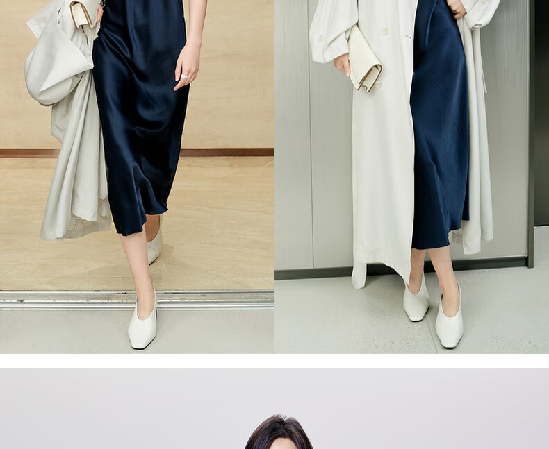 MEIYANG Waltz Dress, Elegant Beauty Acetate Spaghetti Strap Dress, Pearl Gray Extended Version, XL 8