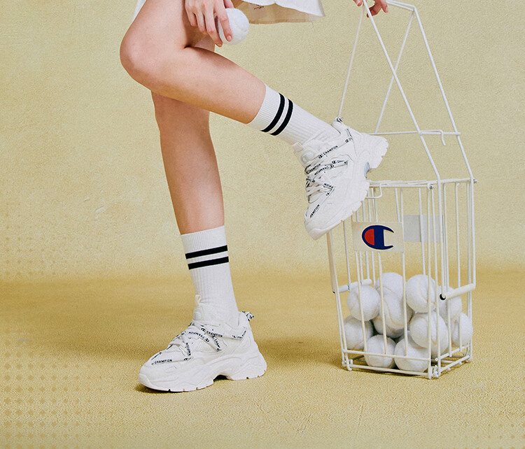 Champion American Dad Shoes for Women And Men, Casual Fashion Korean-Style Thick-Soled Height-Increasing Dad Shoes 24FWC12 Deep Silver 4