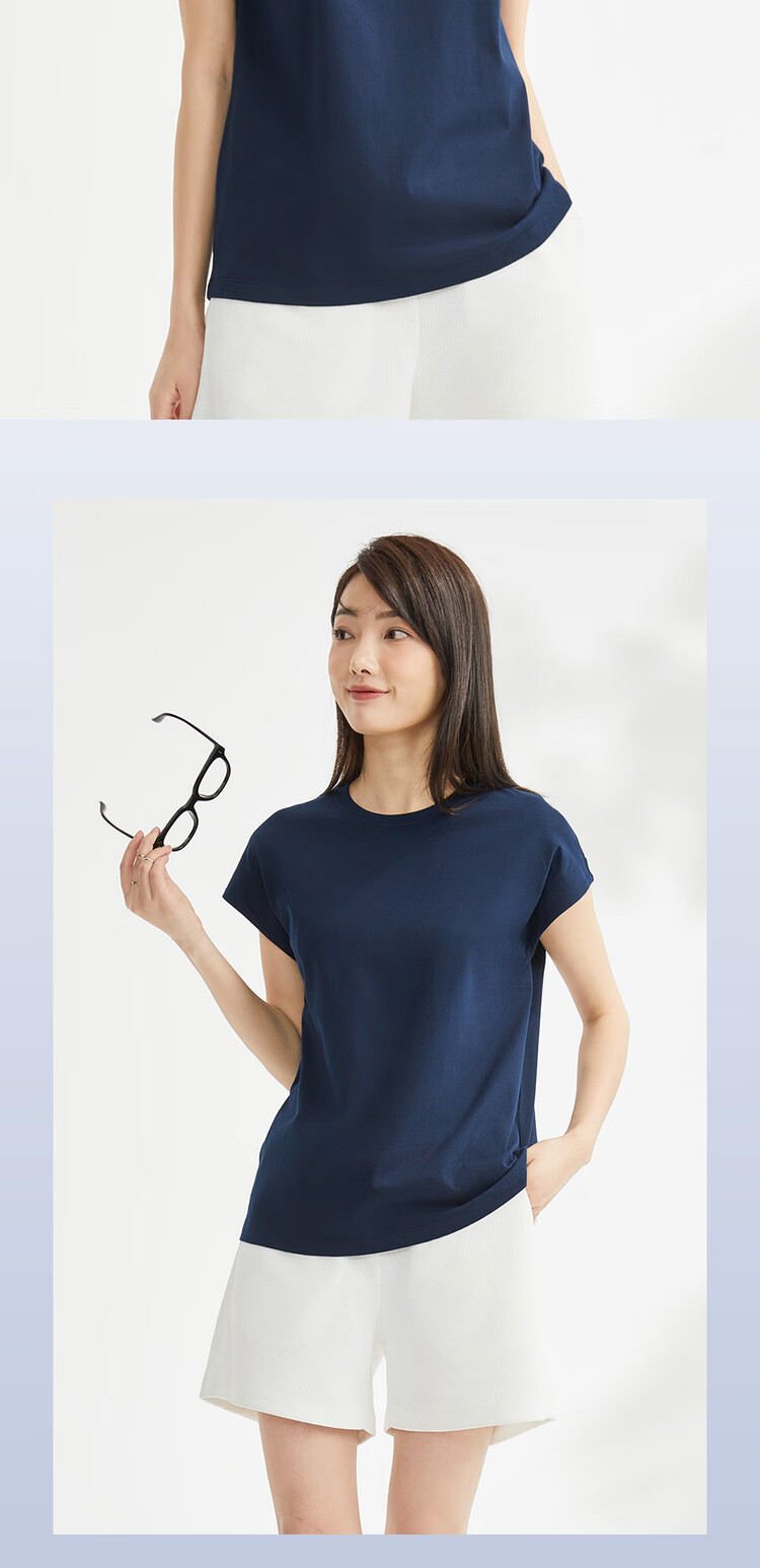 Giordano Women's T-Shirt, Summer New Style, Pure Cotton, Attractive And Elegant, Round Neck White T-Shirt for Women, Short Sleeve, 13323309 16