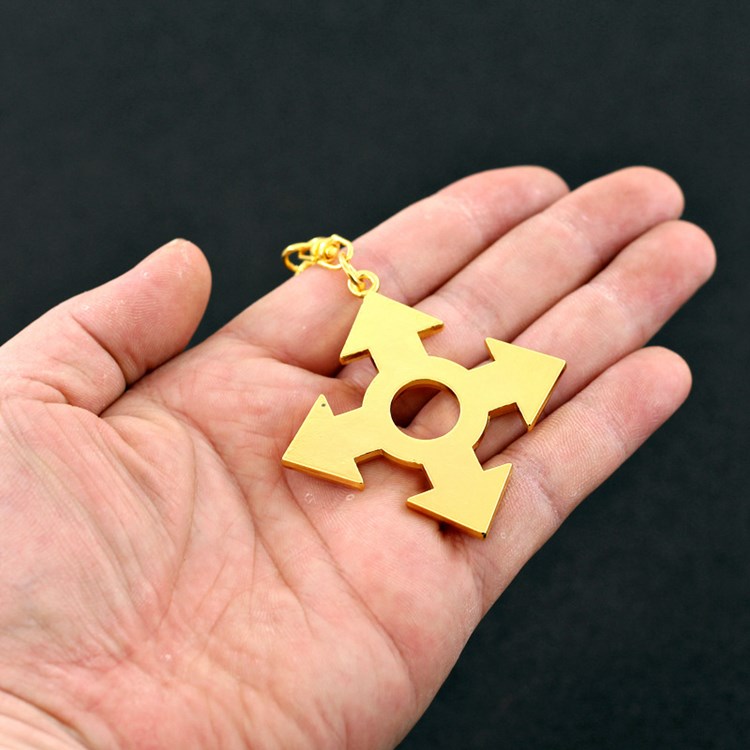 凹凸世界游戏周边 金的信物鬼狐天冲金属钥匙扣模型合金玩具摆件 黑化