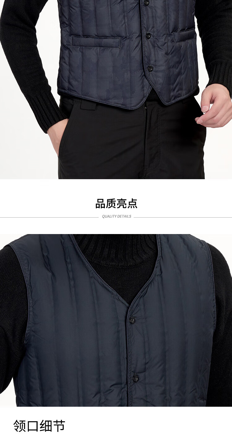 SNOWFLYING Autumn And Winter Men's down Vest, Warm down Waistcoat Jacket, Casual Inner Wear for Middle-Aged And Elderly, down Inner Lining 5