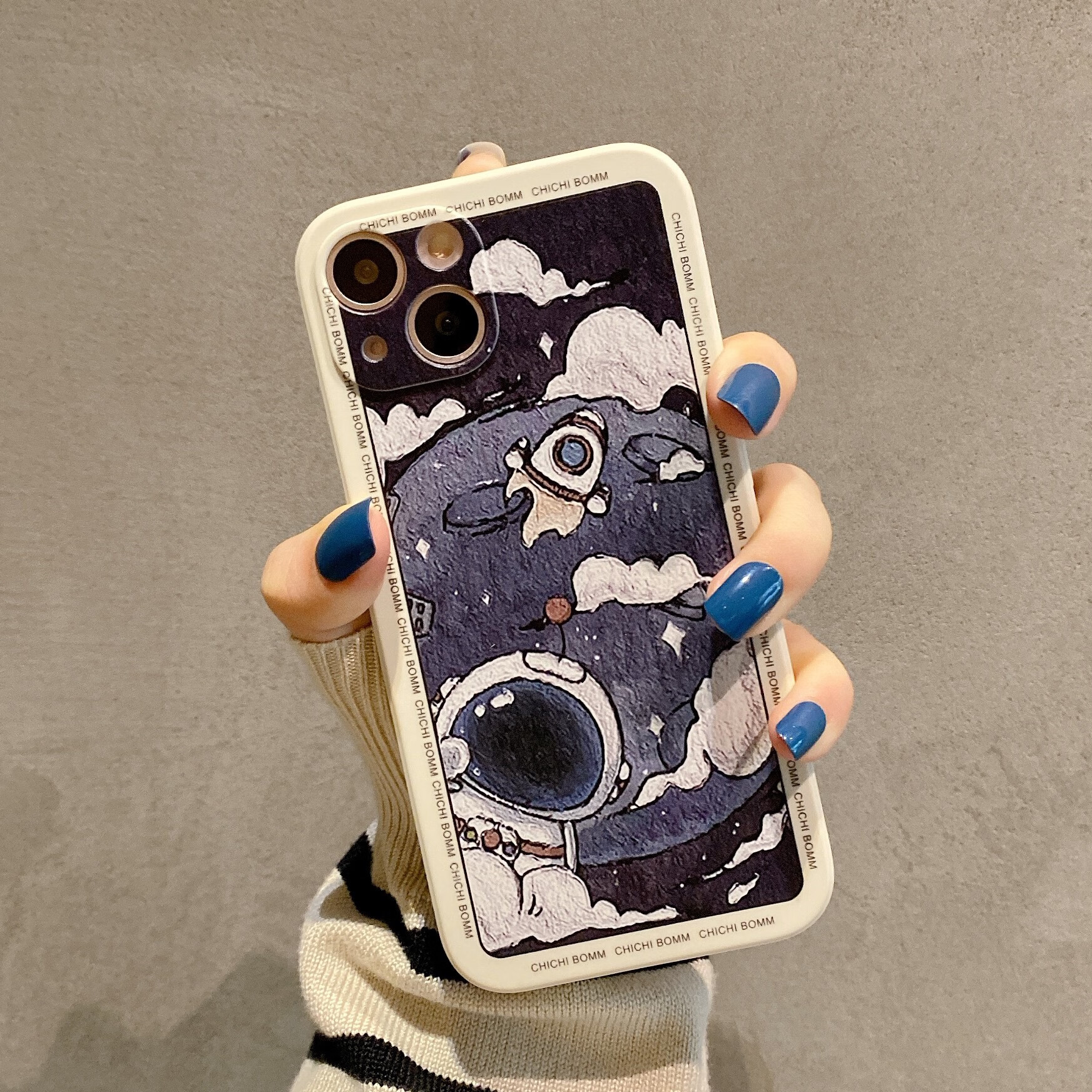 jean miss 卡通nasa可爱q版宇航员适用iphone6splus手机壳苹果12mini