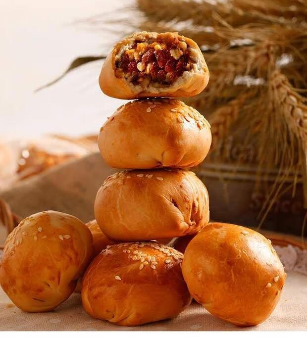 新疆手把馕疆甜果仁油馕手工烤馕饼坚果零食传统糕点早餐点心1kg 1000