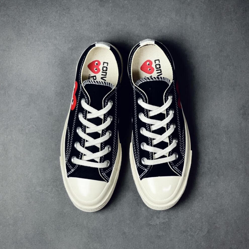 川久保玲联名con70s帆布鞋女鞋cdg男鞋经典三星标潮鞋ins爱心情侣