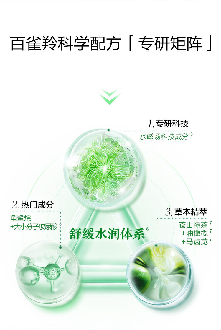 百雀羚套装女草本精粹惊喜护肤礼盒水乳面霜清爽补水保湿舒缓四件套 草本精粹惊喜套装礼盒4件套