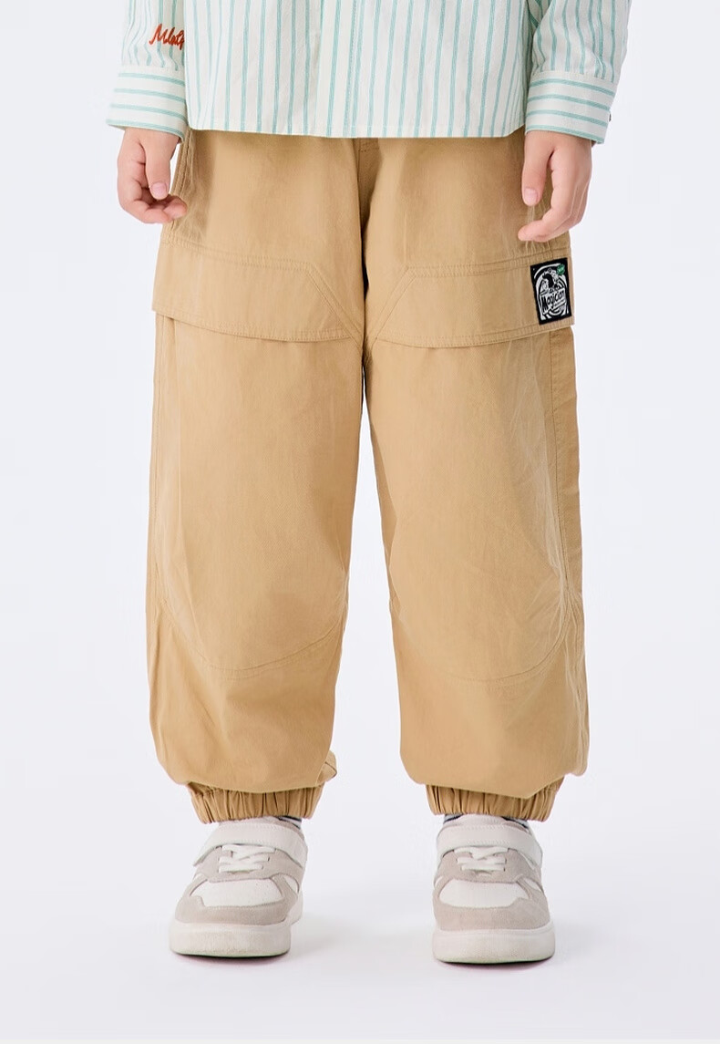 M.Latin Children's Clothing, Spring 2025 New Style, Boys' Preppy American Workwear Patchwork Woven Denim Jeans 13