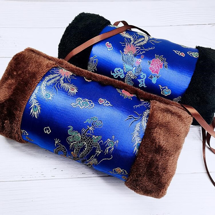 暖手袖筒 暖手套袖筒手捂子捂手抱枕插手毛绒汉服古风冬天捂套筒老人