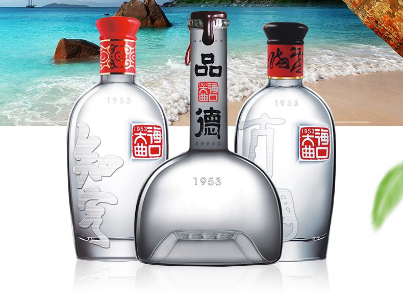 酒厂直营椰岛海口大曲52度浓香型优级高度白酒礼盒500ml品德木盒