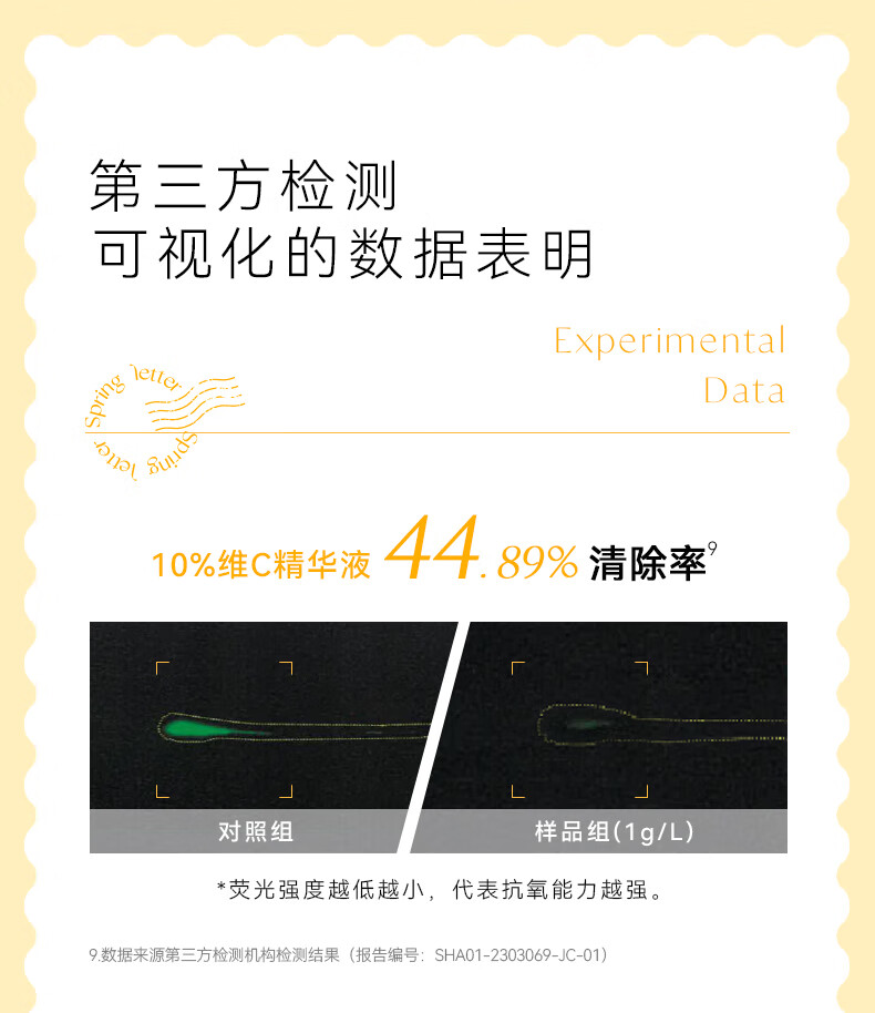 春日来信vc精华液抗皱紧致精华抗氧提亮肤色维C护肤品生日礼物送女友 10%VC 30ml瓶装