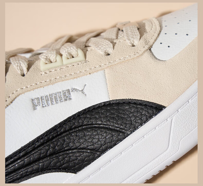 PUMA Versatile Casual White Sneakers for Men And Women, New Summer Skateboard Shoes, Sports Shoes CAVEN 395080 38 6